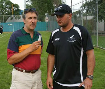 fastball new zealand coach thomas markea being interviewed(copy)